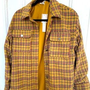 Taupe plaid jacket for fall